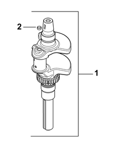 Kohler Cv670-0013 Crankshaft Diagram and Parts List for ENFORCER48 53AH3AGN050-22HP Cub Cadet Lawn Tractor